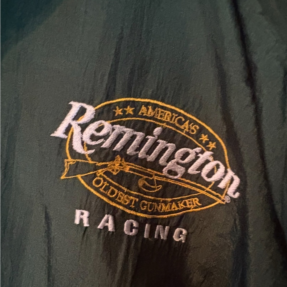 Vintage Remington Green and Black Windbreaker Racing Jacket - Picture 4 of 4